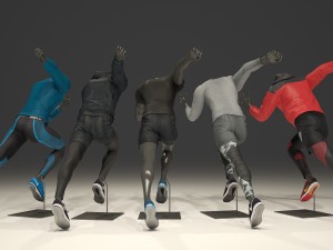 male mannequin nike pack 3 Modello 3D