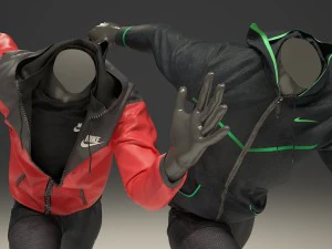 male mannequin nike pack 3 3D Model