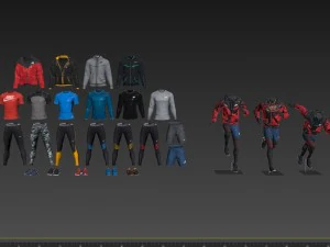 male mannequin nike pack 3 3D Model