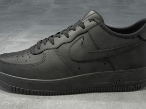 nike air force 1 low black leather 3D Model
