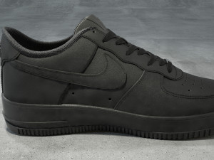 nike air force 1 low black leather 3D Model