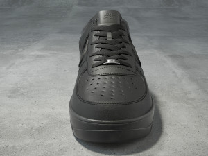 nike air force 1 low black leather 3D Model