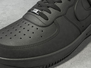 nike air force 1 low black leather 3D Model