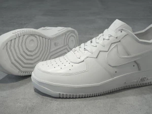 nike air force 1 low white 3D Model