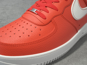 nike air force 1 low team orange-white Modello 3D