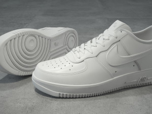 nike air force 1 low team orange-white Modello 3D
