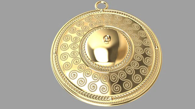 roman pendant filigree 3D Print Model .c4d .max .obj .3ds .fbx .stl .blend 