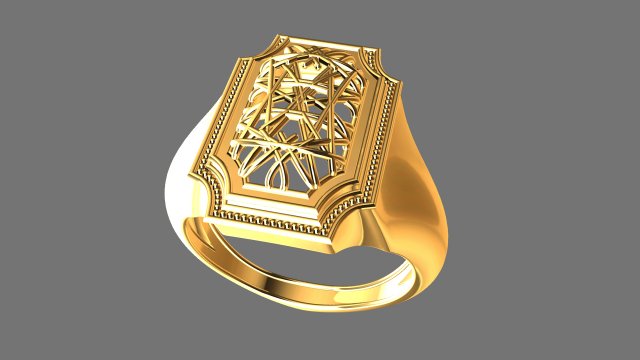 wired ring 3D 打印模型 .c4d .max .obj .3ds .fbx .stl .blend
