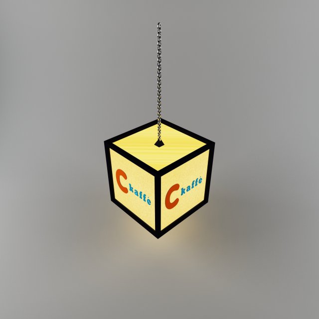 backlit signage Modelo 3D .c4d .max .obj .3ds .fbx .stl .blend 