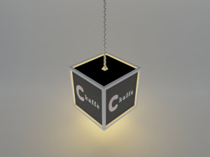 backlit signage Modelo 3D