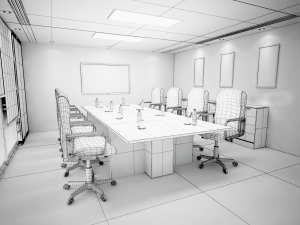 Conference room 3D Model