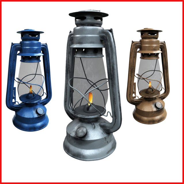 Lantern 3D Model .c4d .max .obj .3ds .fbx .stl .blend