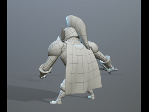 cartoon medieval knight Modelo 3D