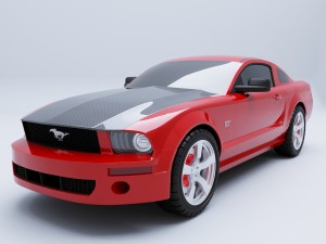 ford mustang gt 3D 模型