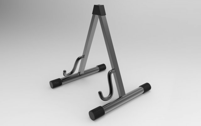 guitar stand 3D Model .c4d .max .obj .3ds .fbx .stl .blend 