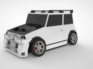 low poly volkswagen concept speed model - 3ds max - keyshot 3D Tutorials