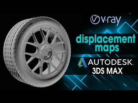 How to Create Tires Using Vray Displacement Maps 3ds Max V-Ray 