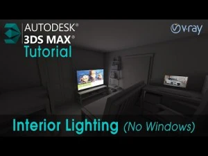 How to Interior Lighting In Vray 3DS Max - Indirect Illumination 3D Tutorials