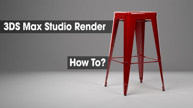 Studio Lighting in Vray 3DS Max - Simple Setup 3D Tutorials .c4d .max .obj .3ds .fbx .stl .blend 