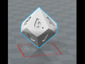 dados 4 faces 10 faces 20 faces Modelo de Impressão 3D