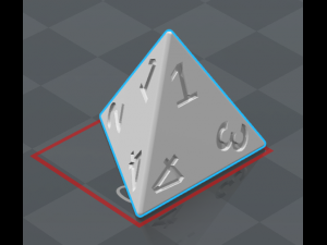 dices 4 faces 10 faces 20 faces 3D Принт Модель