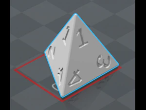 dices 4 faces 10 faces 20 faces 3D Print Model