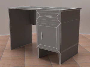 shelving desk wardrobe 3D Model