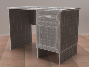 shelving desk wardrobe Modèle 3D