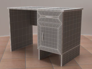 shelving desk wardrobe 3D Model