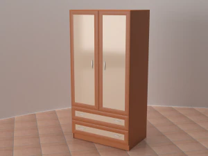 shelving desk wardrobe 3D Model