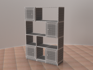shelving desk wardrobe Modèle 3D