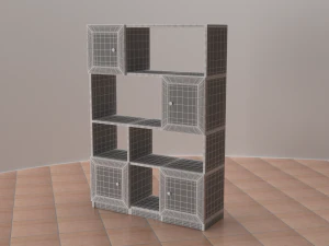 shelving desk wardrobe 3D Model