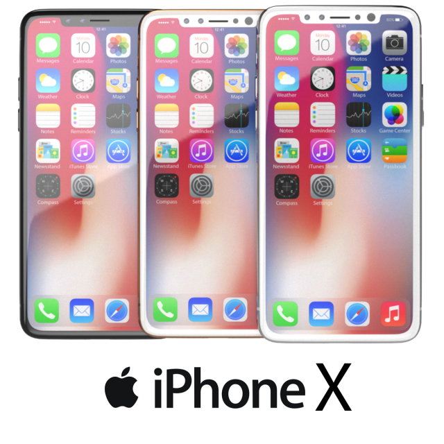 iphone x Model 3D .c4d .max .obj .3ds .fbx .stl .blend 