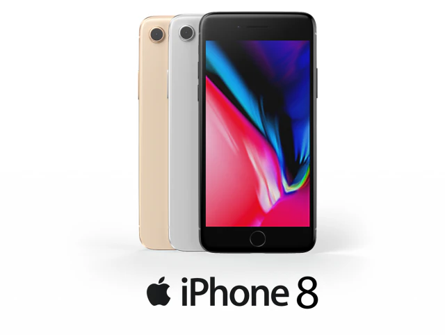 iphone 8 3D Model .c4d .max .obj .3ds .fbx .stl .blend 