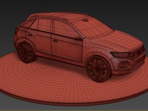 volkswagen t-roc 2018 3D 모델