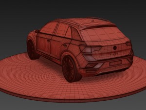 volkswagen t-roc 2018 3D 모델