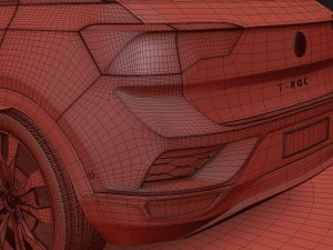 volkswagen t-roc 2018 3D 모델