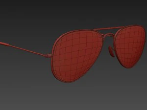 ray ban aviator 7 colors 3D Model