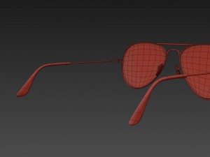 ray ban aviator 7 colors Model 3D