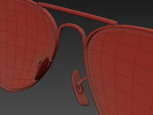 ray ban aviator 7 colors 3D Model