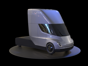 tesla semi truck 3D Model