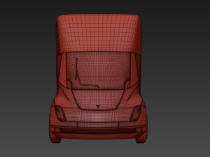 tesla semi truck 3D मॉडल