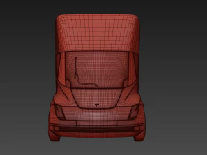 tesla semi truck 3D Model