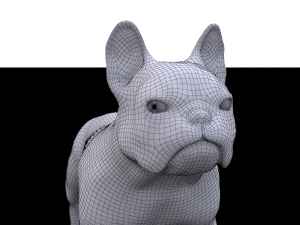 french bulldog 3D Модель