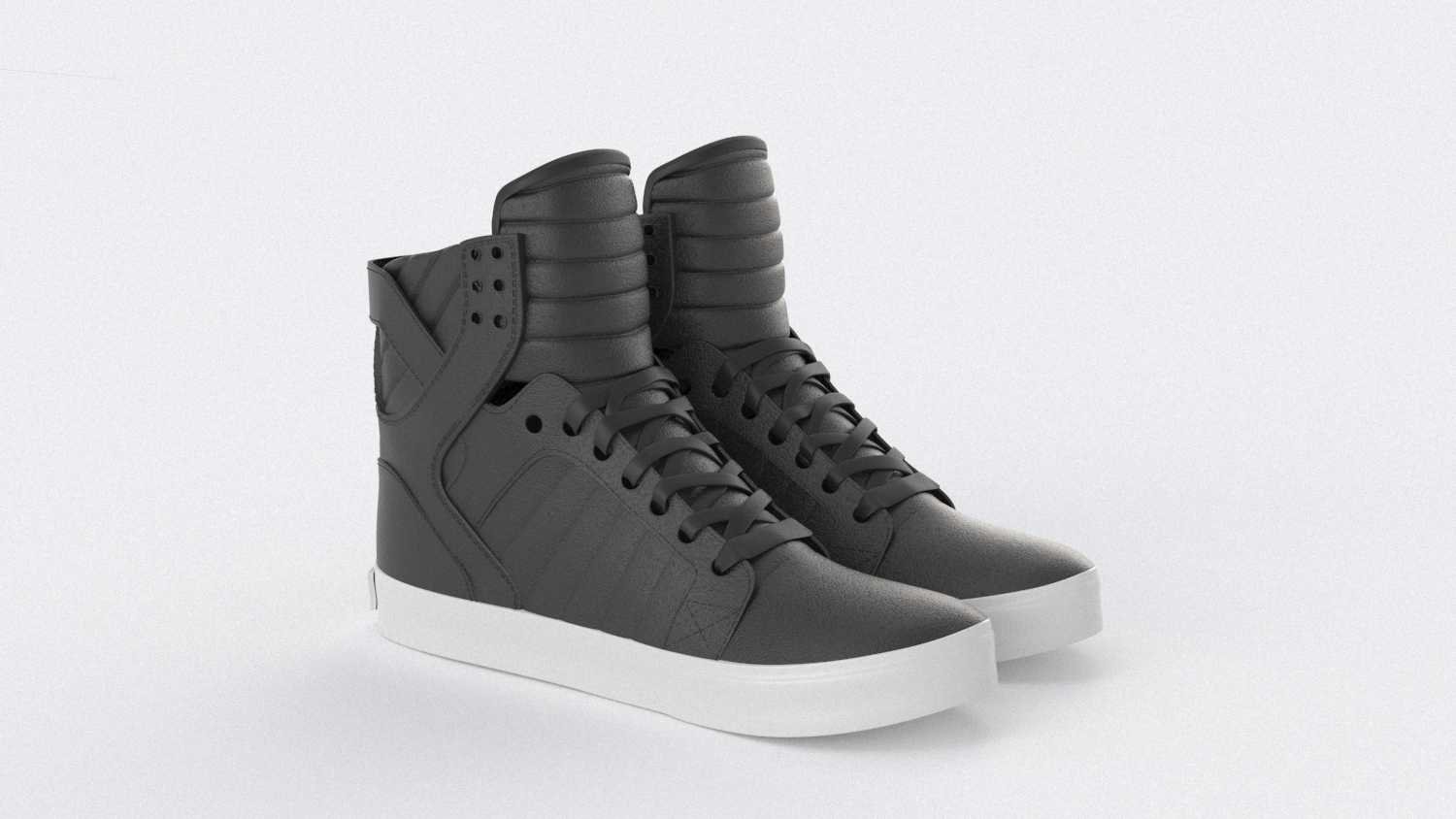 supra skytop 1 shoes 3D Model in Kleding 3DExport