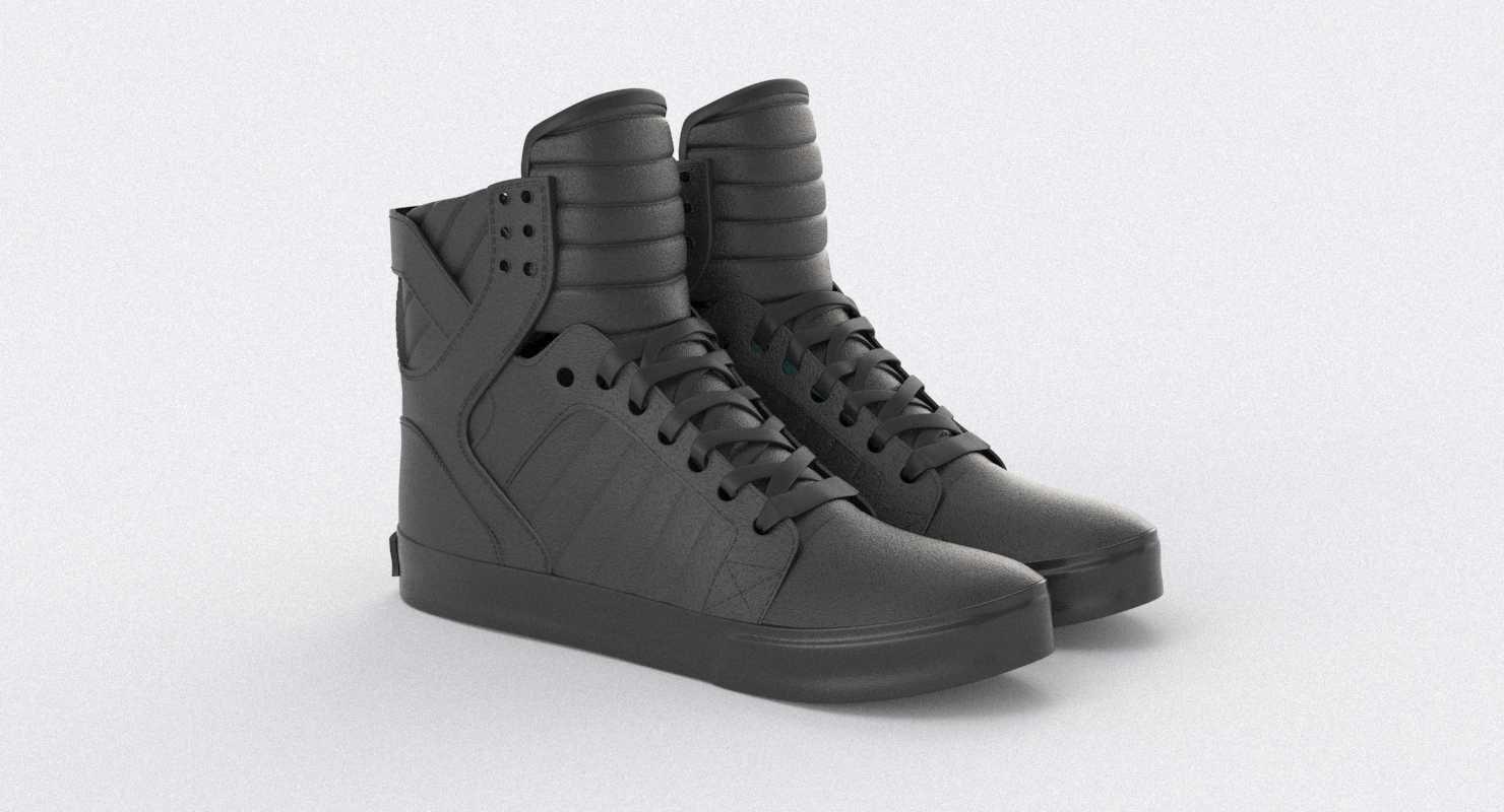 supra skytop 1 shoes 3D Model in Clothing 3DExport