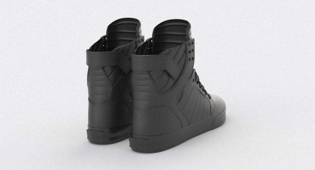 Supra skytop sales black black red