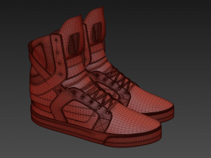 supra skytop 2 shoes 3D 模型