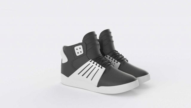 supra skytop 3 shoes 3D Model