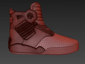 supra skytop 4 shoes 3D Model